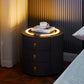 NORDIC White Nightstand with Charging Station Wireless,🛜 Bluetooth Speaker ,Adjustable LED Lights, Modern End Table with 3 Drawers for Bedroom, Simple Modern Bedroom Bedside Cabinet-Various Options