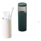 Multipurpose Toothbrush Holder With Mouthwash Cap White