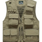 Men Tactical Vest Coat Photographer Waistcoat Multi Pocket Jacket