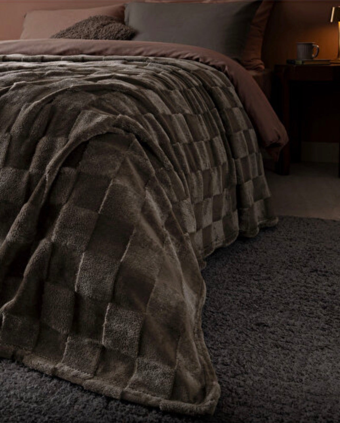 MHome Plush Winter Blankets 10kg 1ply -Various Colours