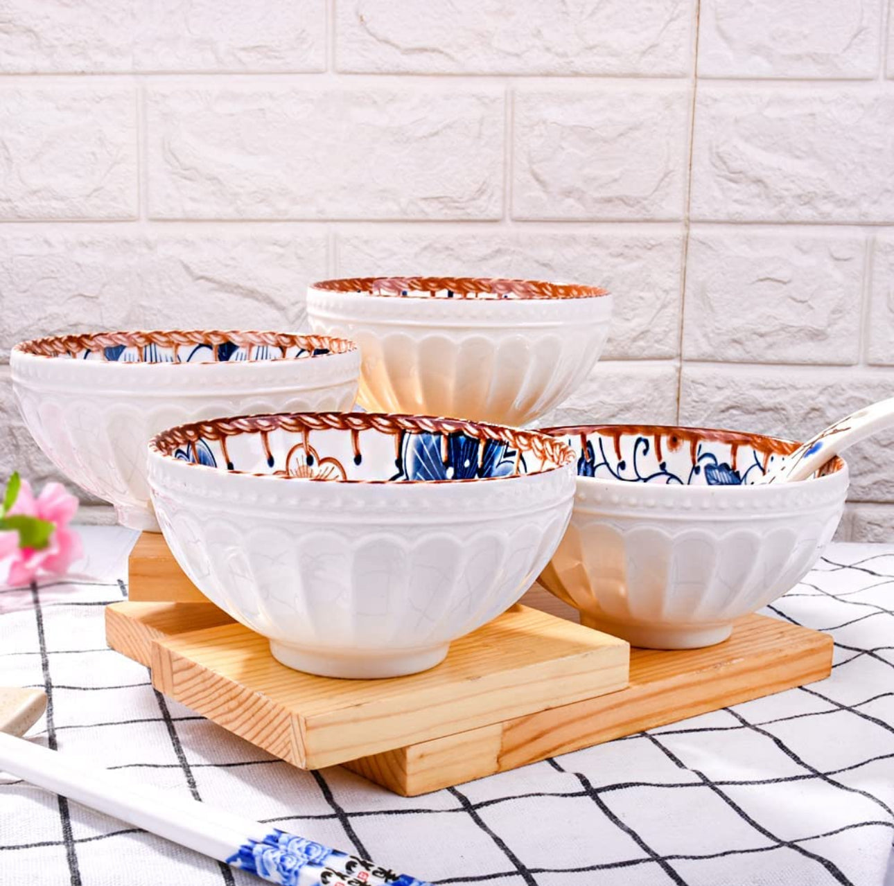 Japanese Rice Bowl Set 4pc