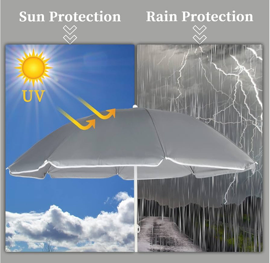 MFurn Portable 4-Seat Folding Sports Sideline Bench Camping Fishing Chair With Sunshade & Carry Bag