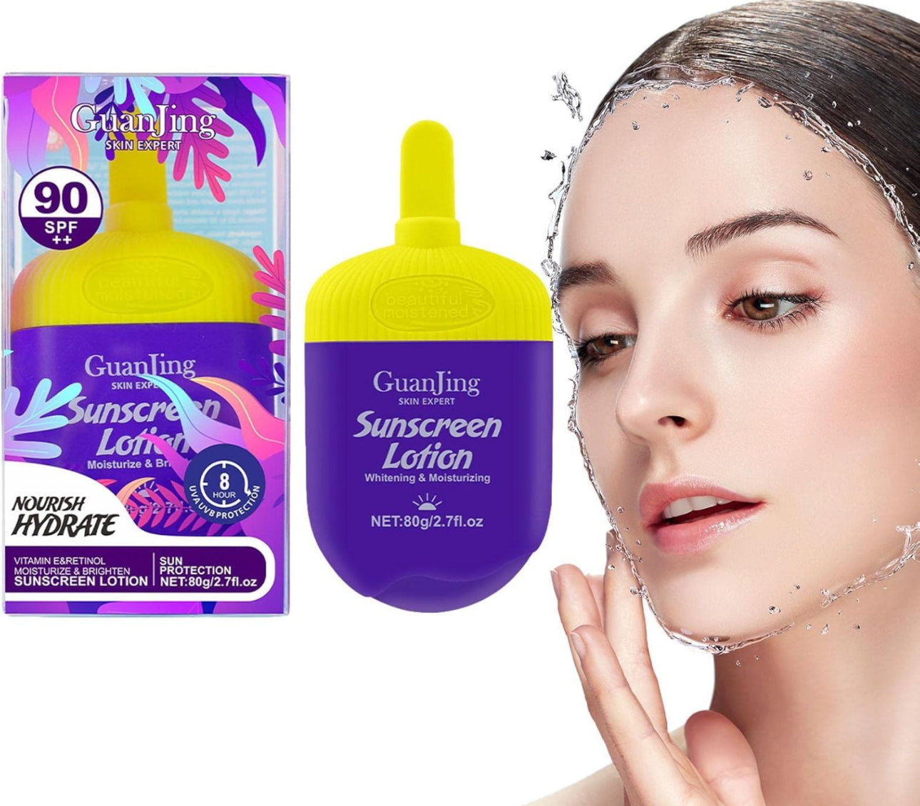 Guanjing SPF90 Sunscreen Lotion 80g