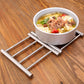 Durable Thick Convenient Pot Trivet for Kitchen Dining Tableware Accessories Heat Resistant Trivet Stainless Steel Adjustable Cooking Pot Accessories for Home & Kitchen