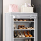 MHome 6-Layer Shoe Rack – Dustproof Organizer with Wide Shelves