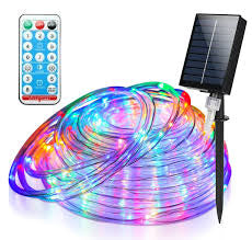 Solar Powered Tube Light Copper Wire RGB 500LED
