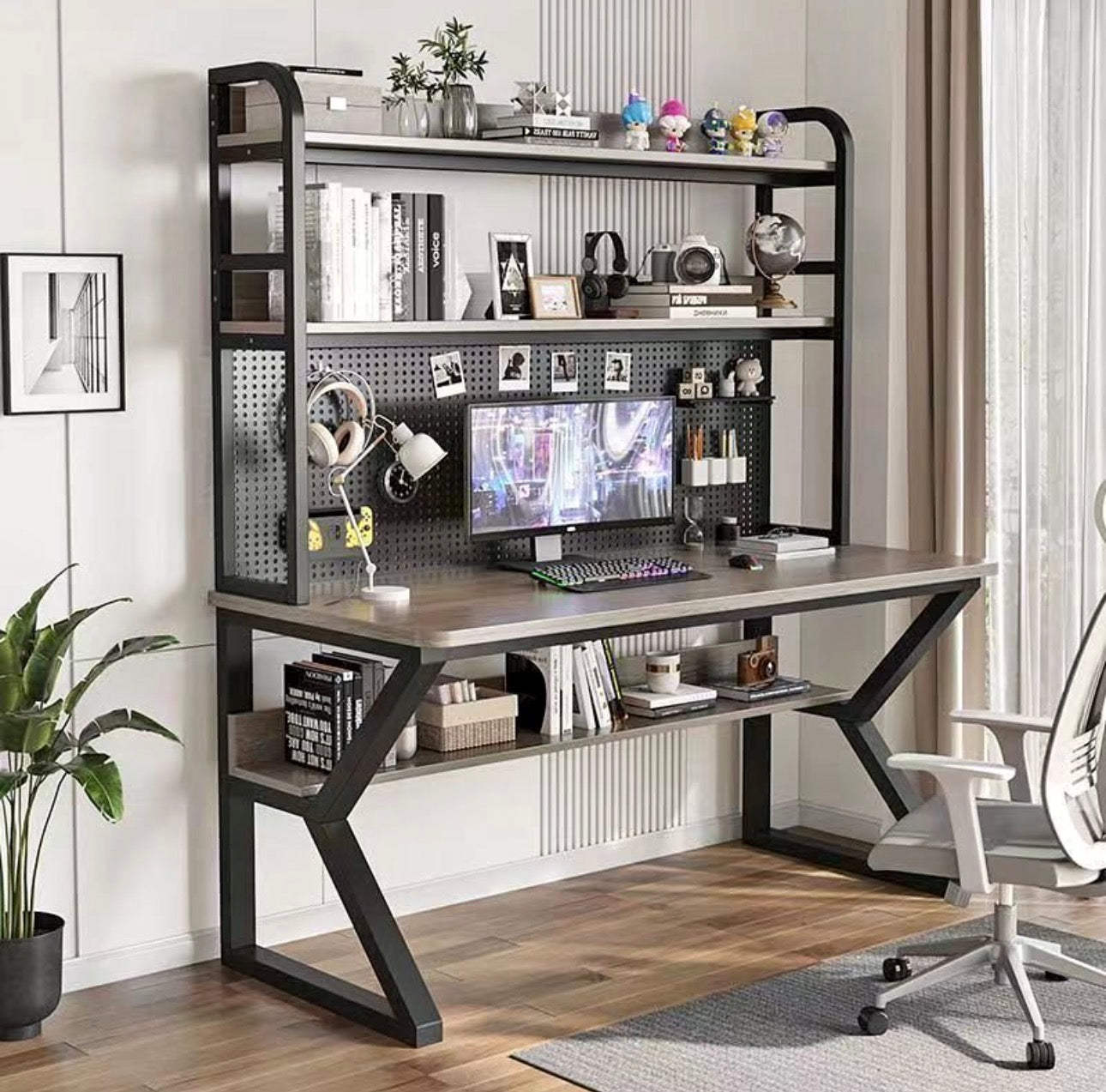 MFurn Pegboard Computer/Gaming Desk-Various Colours