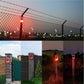 MHome Solar-Powered Security Alarm with 129Db Siren 6 LED Flashing Warning 400Mah Rechargeable Lithium