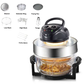 RAF Multi-Cooker Glass Air Fryer Electric Convection Halogen Oven R.5406 – 12L Capacity, 3500W Power