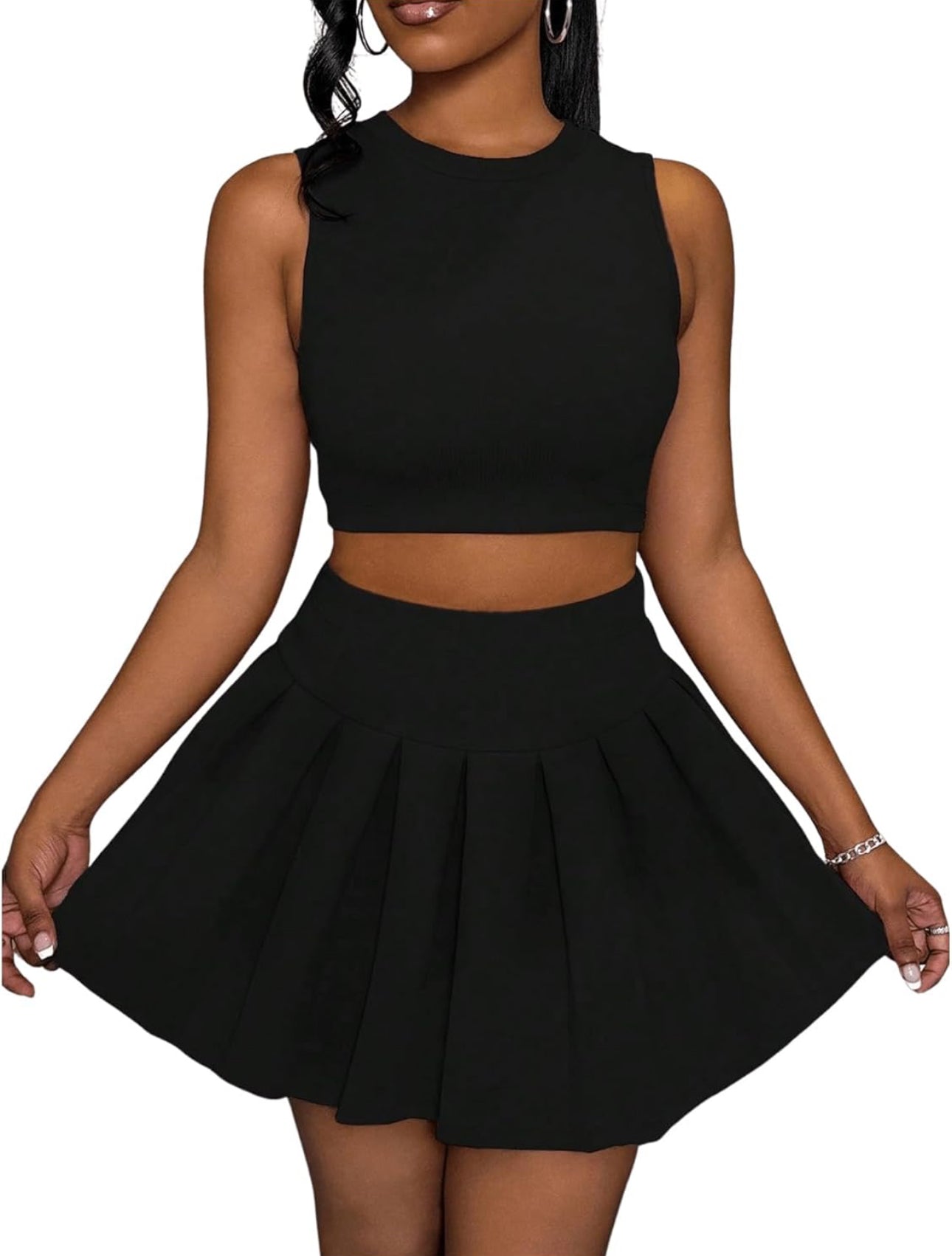 Pleated Skirts For Women Sexy, Mini Skirt Short Cargo Various Options