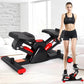 Steppers for Exercise, V-Type Step Fitness Machines with Resistance Bands ,Hydraulic Fitness Stepper with Pull Rope, for Women and Men