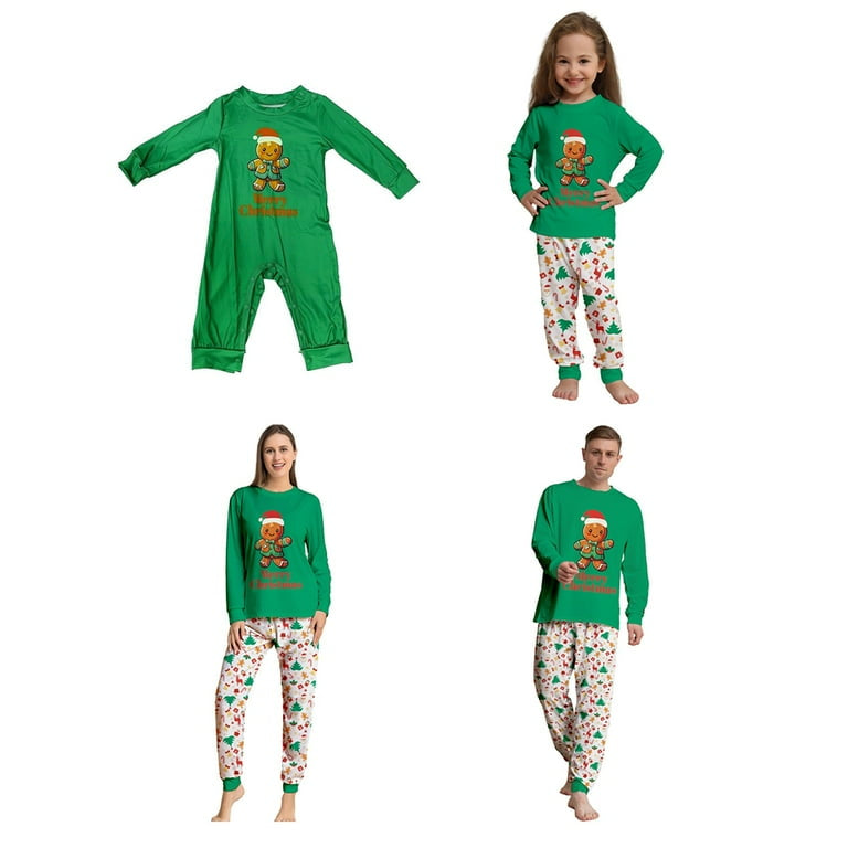 Family Christmas Pyjamas Set Christmas Cute Print Pajamas Festival Party Holiday Sleepwear Nightwear for Women Men Boys & Girls- Various Options