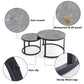 Nesting End Table Round Coffee Table Set of 2 -Various Colours