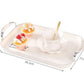 MHome Serving Tray Fruit Dinner Food Tray Rectangle  - 3 Pack Various Options