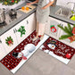 MHome Christmas Themed Floor Mat Set 2pc Various Colours