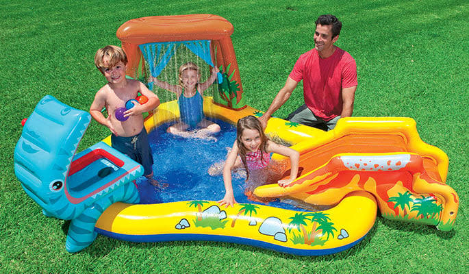 Dinosaur Inflatable Water Play Center, Multicolor