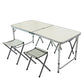 MFurn Portable Folding Camping Table Inc 4 Foldable Chairs