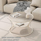 MFurn 2-Tier Round Coffee Table – Steel Frame with Double-Layer Storage