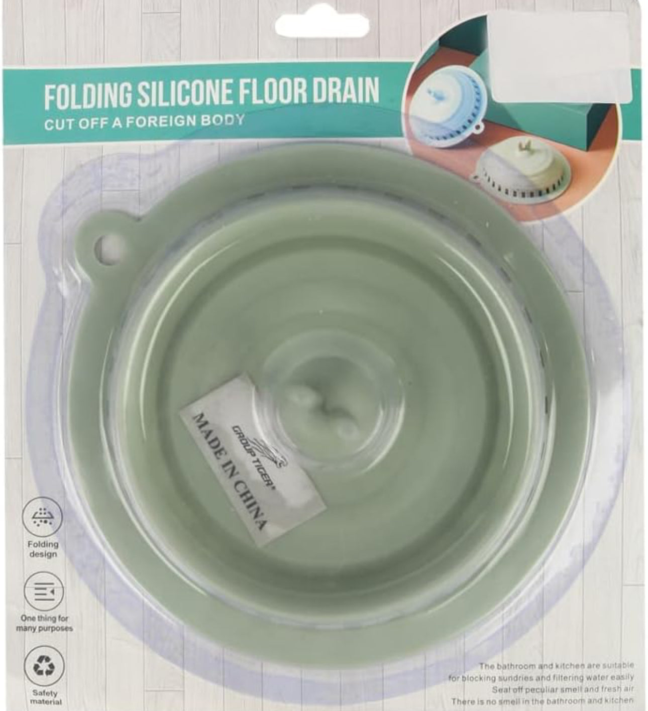 MHome
Rubber Bathroom Kitchen Tub Drain Stopper - Silicone Cork Floor Water Cleaner Kitchen Strainer Tool For Shower & Bathtub