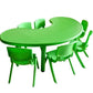 MFurn Preschool Kindergarten Moon Shap Classroom Studying Table with 6 Chairs for Students-Various Colours Only Available On Pre-Order!