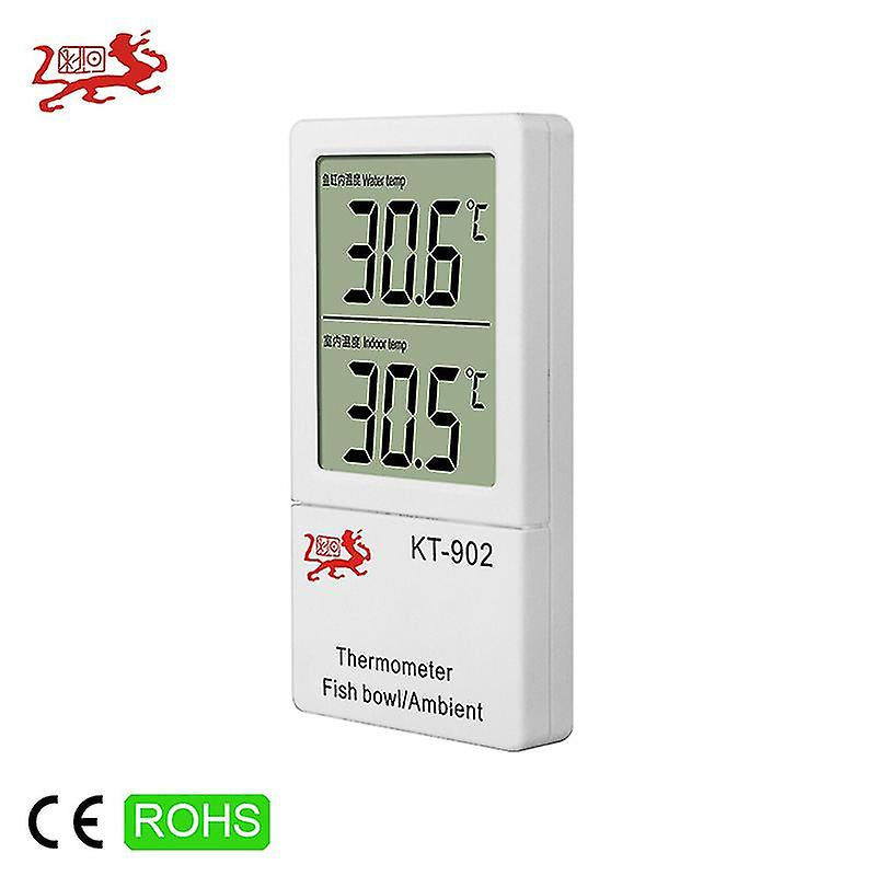 Lcd Digital Fish Tank Water Temperature Aquarium Alarm Temp Detector Thermometer For Fish Pet