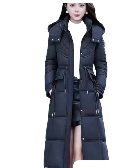Ladies Stylish SlimFit Long Puffer Jacket-Various Colours