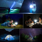 MTech 2-Pack Solar USB Rechargeable COB LED Camping Lantern – Waterproof Emergency Flashlight