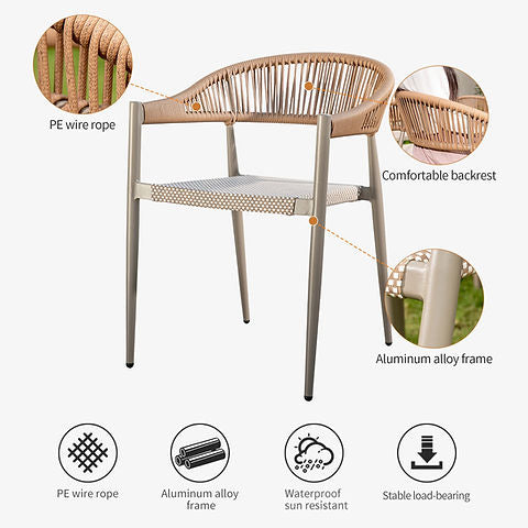 MFURN Glodean Stylish Outdoor Dining 7pc Set