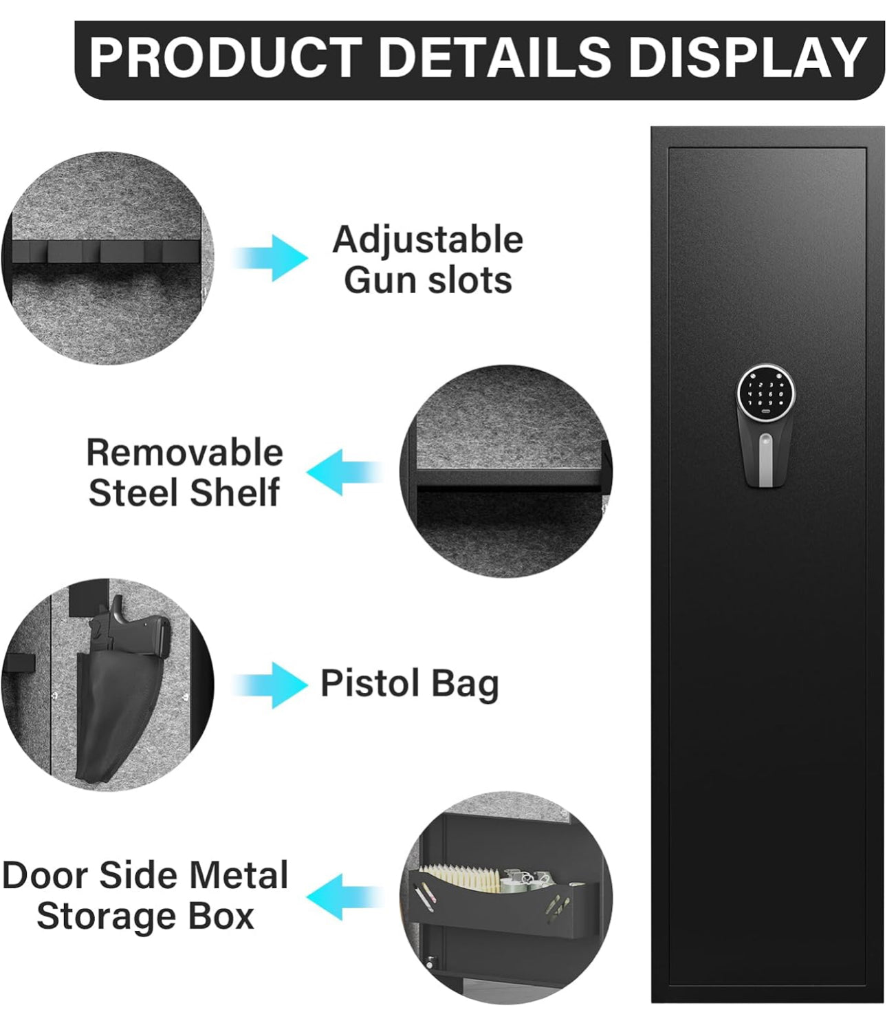 Smart DigitalGun Rifle Safe Large