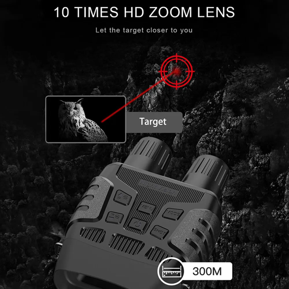 Digital Night Vision Binoculars Telescope Infrared Scope for 100% 4X