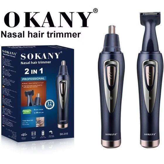 SOKANY Hair Trimmer 2in1 For Beard & Nose Rechargeable Trimmer