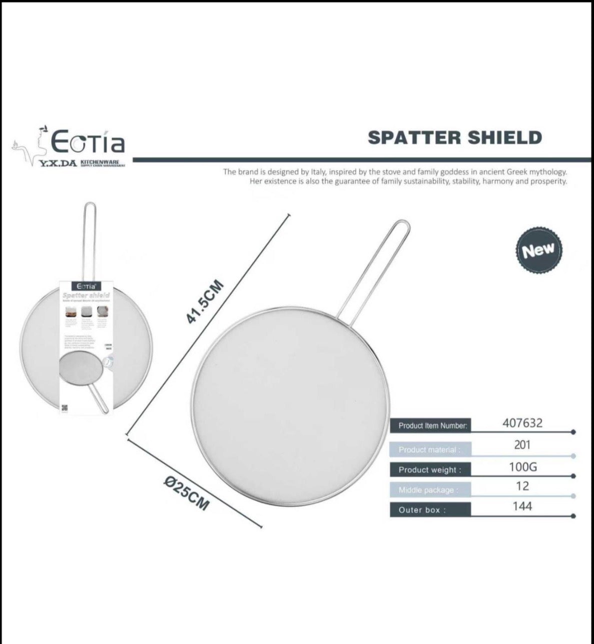 MHome
Grease Splatter Guard Hollow Handle Oil Splash Screen for Frying Pan Prevents Burns for Cooking and Frying