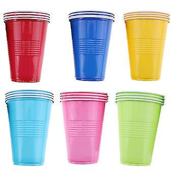 Reusable Plastic Party Cups Various Colours x 50pc