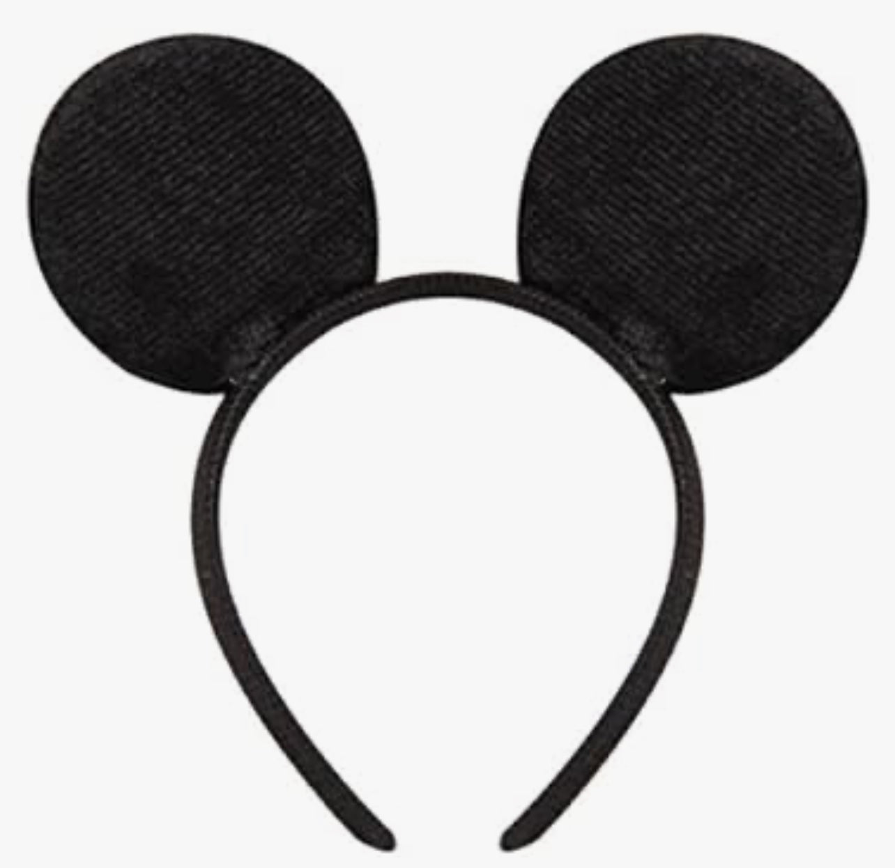 Mickey Minnie Mouse Costume Deluxe Fabric Ears Headband (Mickey -Child-