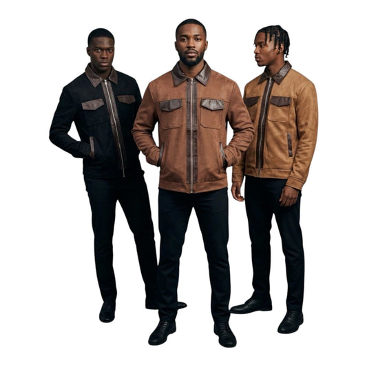 Men’s Suede/Leather Jackets-Various Colours