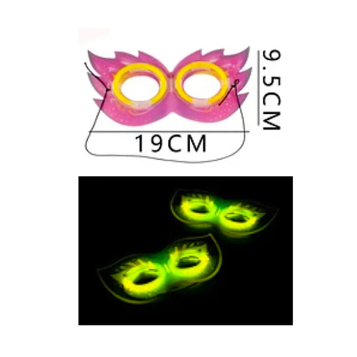 Party Glow Masquerade Mask Concert Club Bar Love Glasses Costume Face Masque