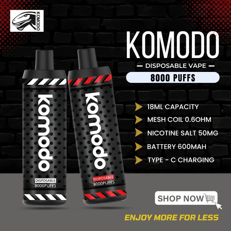 KOMODO 8000Puffs Disposable Vape 50MG