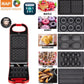 RAF 5-in-1 Waffle, Doughnut & Churros Maker – 700W