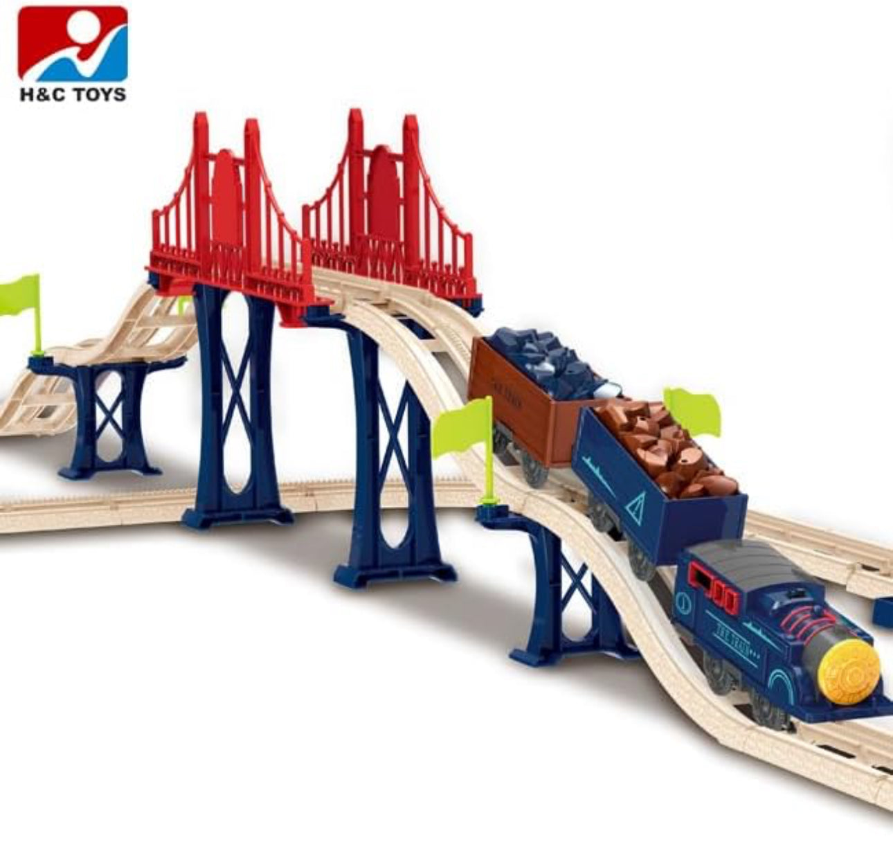 New Kids Game Plastic Racing Car Railway Slot Toys Easy Building DIY Car Track Toy for Kids Boys Girls Track City (54 Pcs), Multicolor