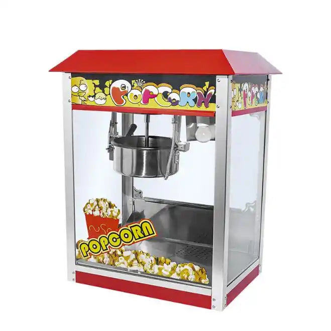 Popcorn machine commercial stall automatic puffing machine electric spherical butterfly roof popcorn machine