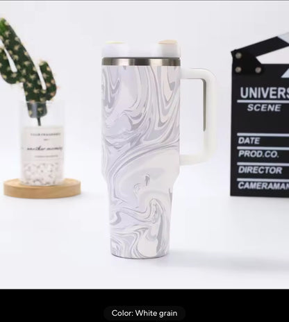 M-Home 1200ml Stainless Steel Thermal Bottle Cup with Handle, Lid & Reusable Straw – Leakproof, Double-Wall Insulated, Dishwasher Safe, Hot &amp; Cold Drink Travel Tumbler