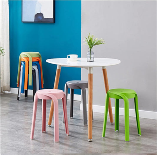 Stackable Stool Colorful Plastic Stools For Classrooms, Homeschool Learning And Offices, Round Flexible Seating,Available In Various Colours