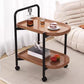 Storage Trolley Cart Removable Side Table with Wheels Multifunctional Storage Organizer for Kitchen Bathroom Living Room Laundry,Utility Rolling Carts 2Tier- Various Options
