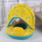 Baby Swimming Ring With Parasol Handle And Pump Safe And Non-toxic