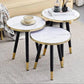 MFurn 3-in-1 Nesting Luxury Marble Side Table Set