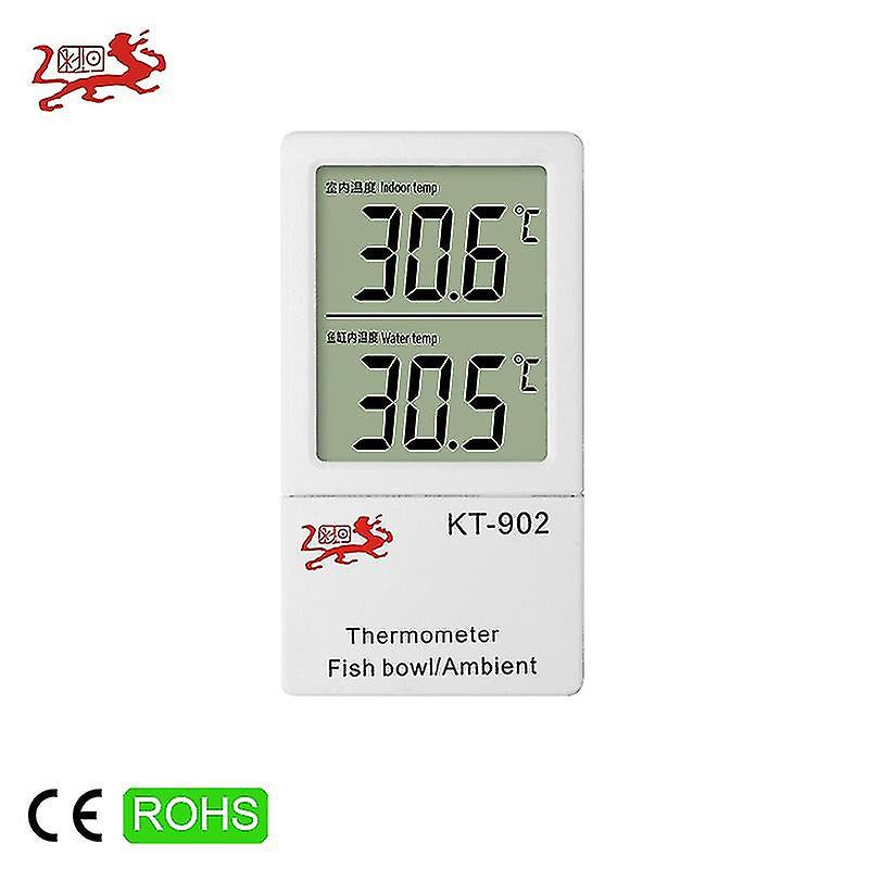 Lcd Digital Fish Tank Water Temperature Aquarium Alarm Temp Detector Thermometer For Fish Pet