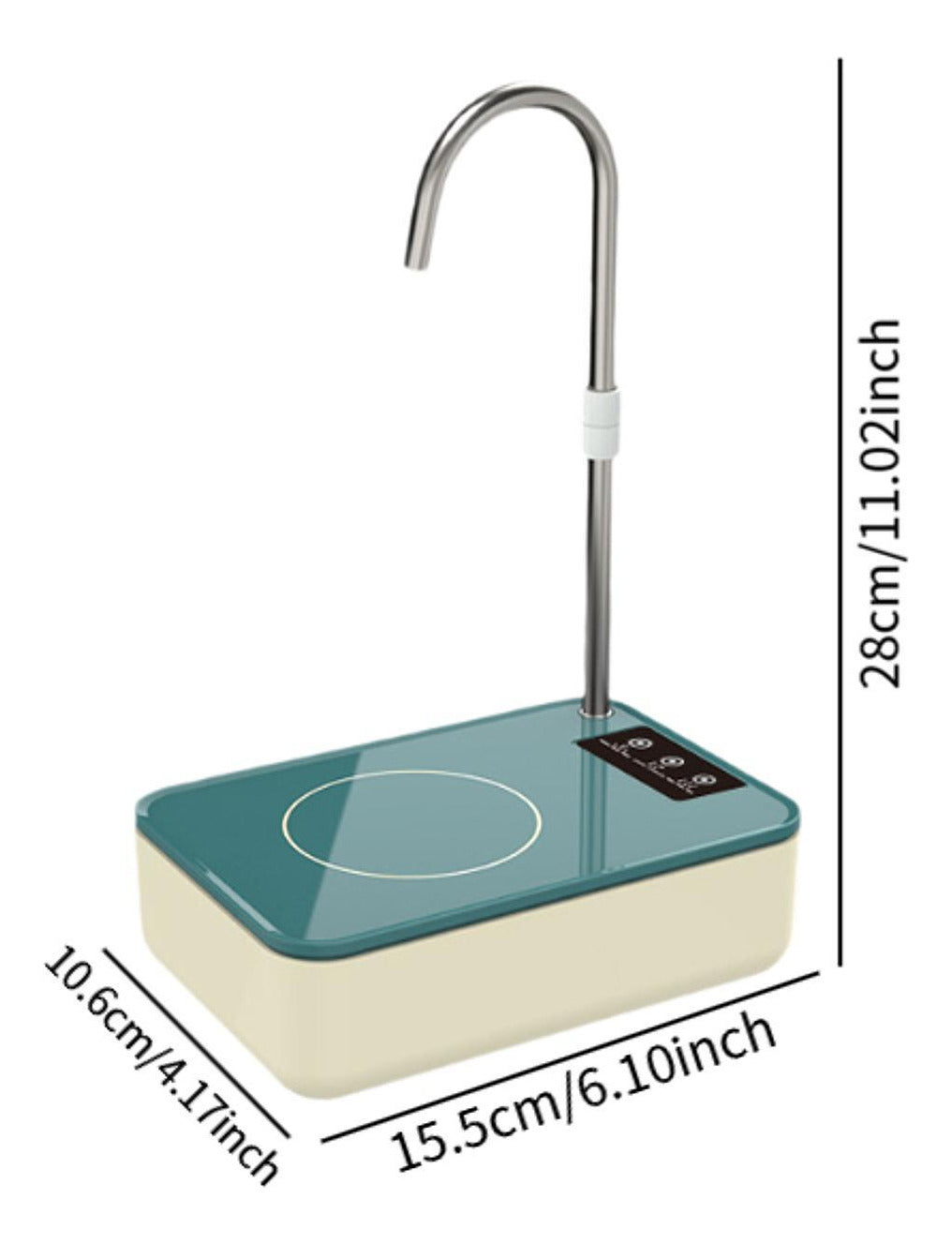 MHome Portable Desktop Water Dispenser Pump, USB Rechargeable Electric Bottle Pump For Universal Bottles, Mini Countertop Water Bottle Pump for Home Office Camping Outdoor