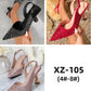 Ladies Glamorous Pointed-Toe Slingback Pumps-Various Colours