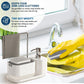 MHome 3-in-1 Soap Dispenser Set – Kitchen & Bathroom Detergent Pump with Cloth Holder