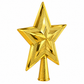 Gold 3D Star Christmas Tree Topper, 20cm